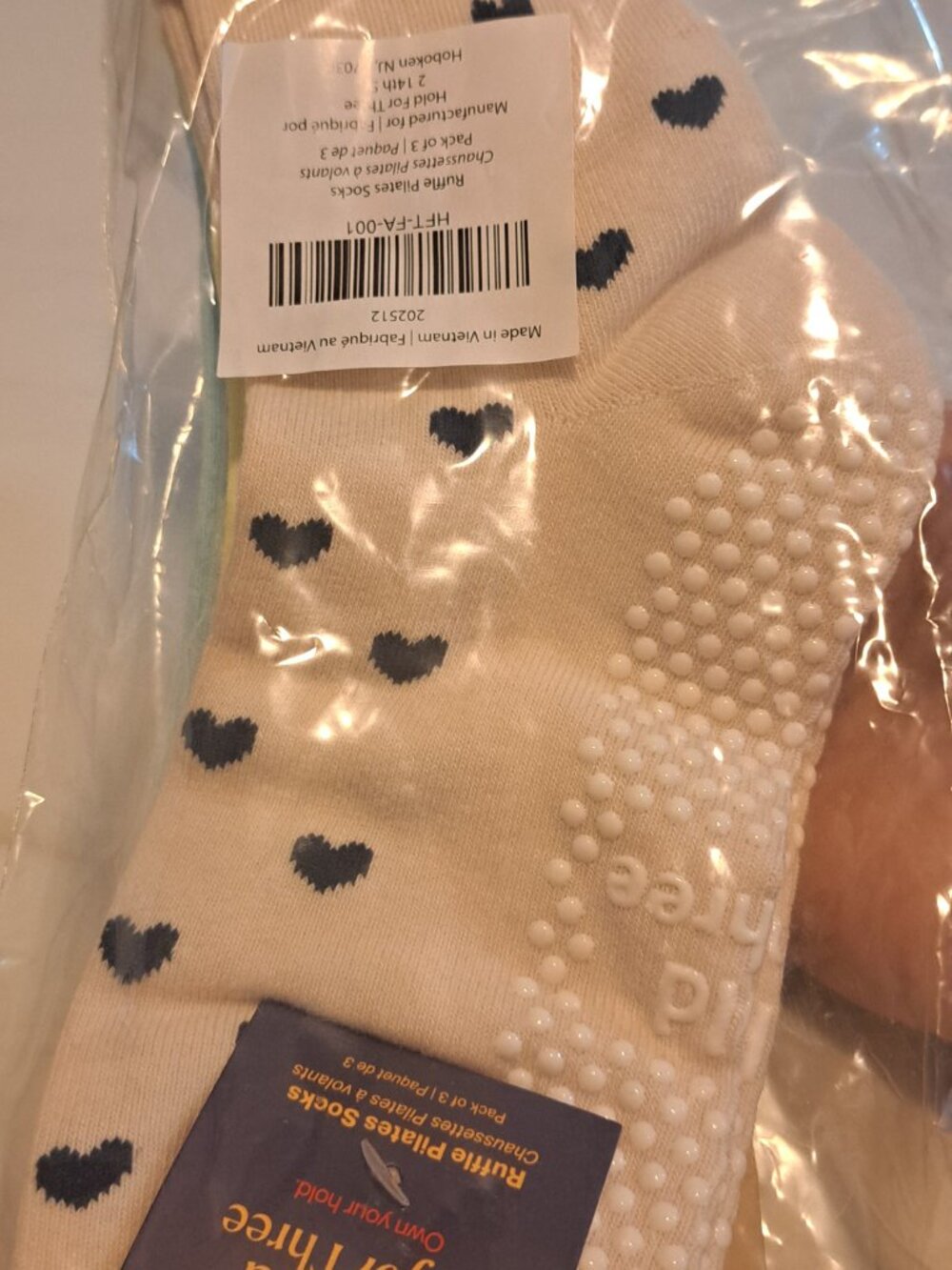 HOLD FOR THREE NWT WOMENS PILATES RUFFLE ANKLE SOCKS